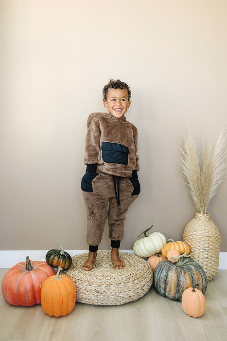 Olive + Scout Teddy Jogger Set