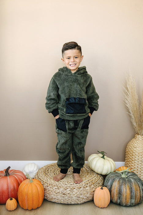 Olive + Scout Teddy Jogger Set