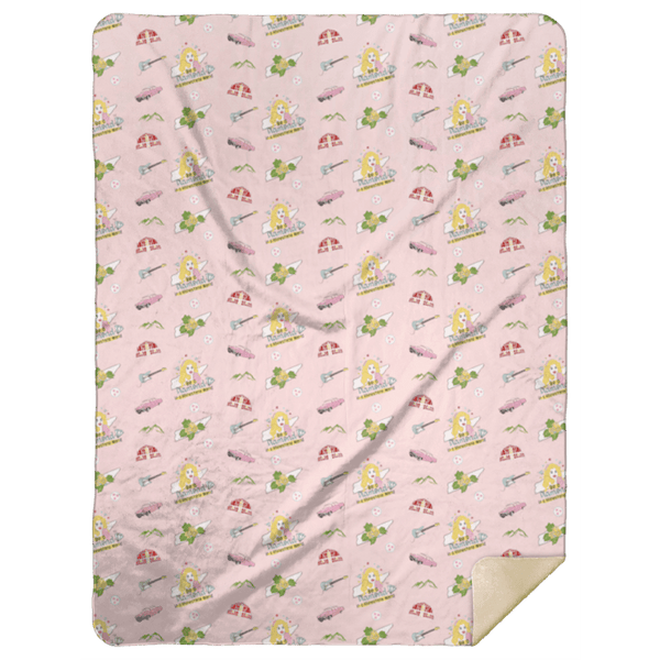 Little Hometown Tennessee (Pink) Plush Throw Blanket 60x80