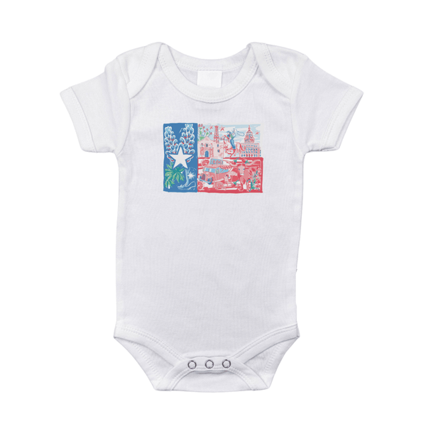 Little Hometown Texas Pride Baby Onesie