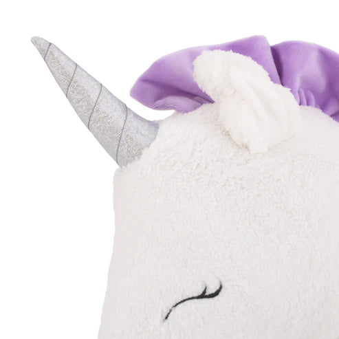 Little Love by NoJo Unicorn Shaped Plush Sherpa Decorative Pillow-Lilac