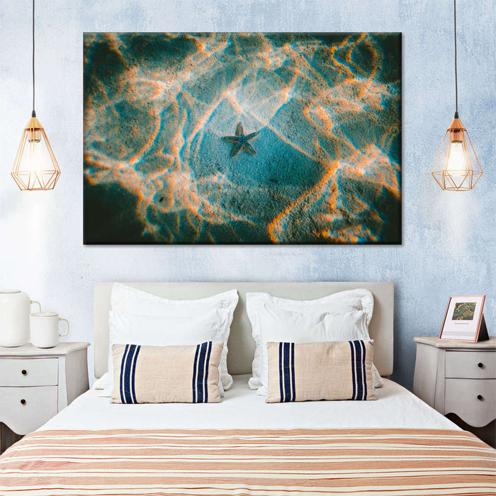 ElephantStock Sandy Underwater Starfish Wall Art