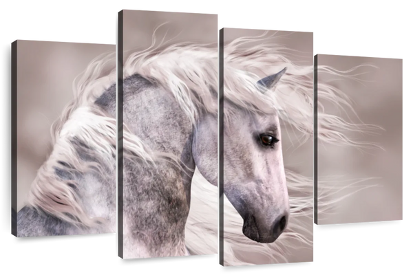 ElephantStock Arabian Dapple Grey Horse Wall Art