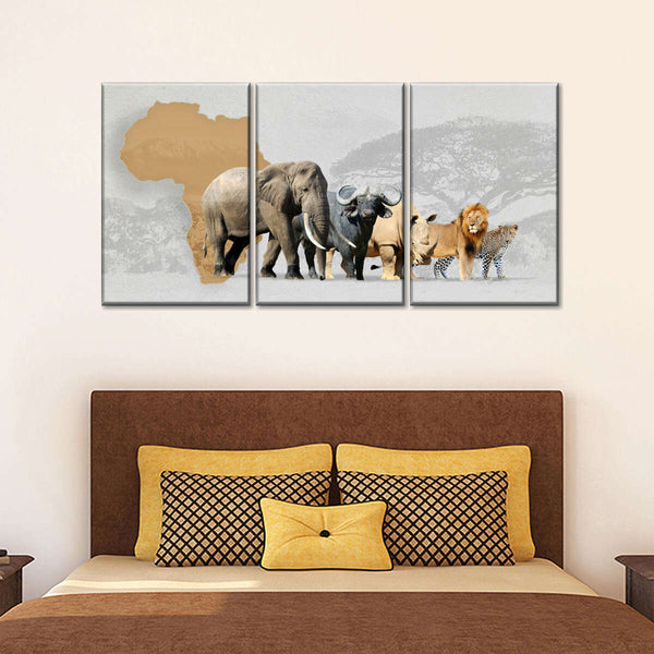 ElephantStock Iconic Safari Animals Wall Art