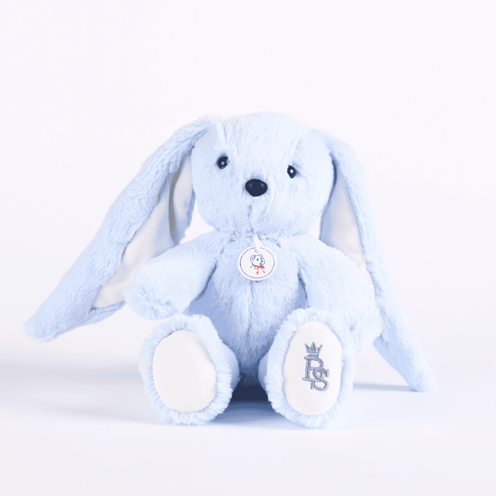 Bebe Sweeny LAPINOU | Blue Plush Bunny Toy (20cm) - Made in France