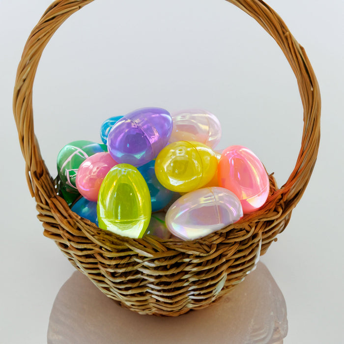 BestPysanky Rainbow Delight: Set of 12 Colorful Plastic Easter Eggs 3.05 Inches