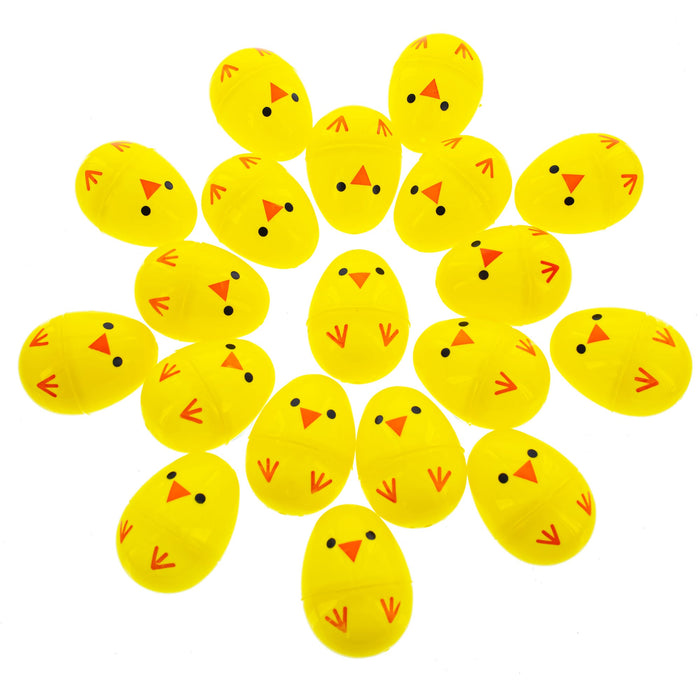 BestPysanky Cheerful Chicks: Set of 20 Chicks Fillable Plastic Easter Eggs 2.25 Inches