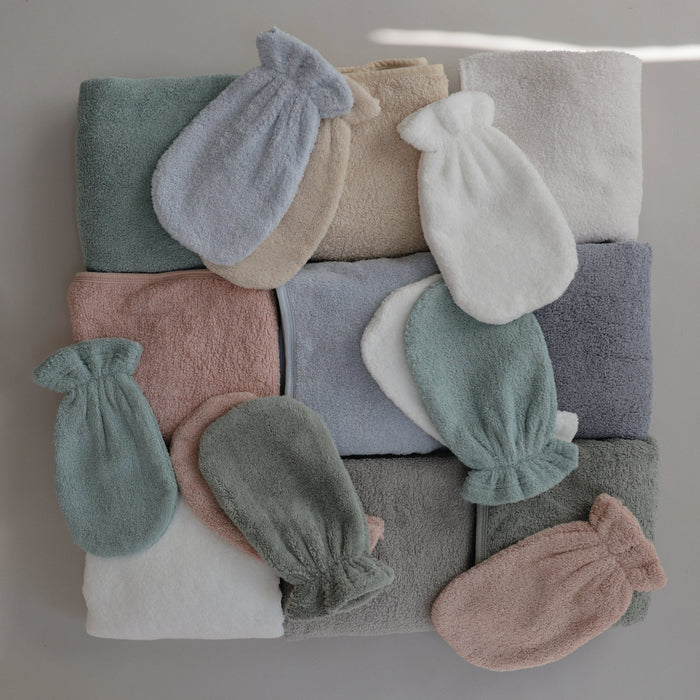 Mushie Organic Cotton Bath Mitt 2-Pack