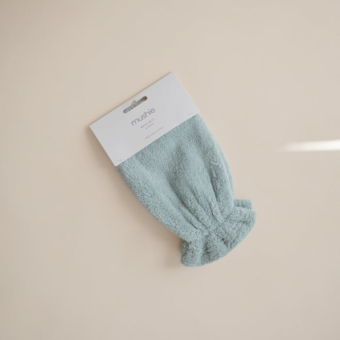 Mushie Organic Cotton Bath Mitt 2-Pack