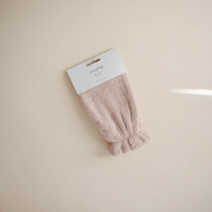 Mushie Organic Cotton Bath Mitt 2-Pack