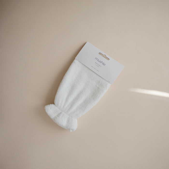 Mushie Organic Cotton Bath Mitt 2-Pack