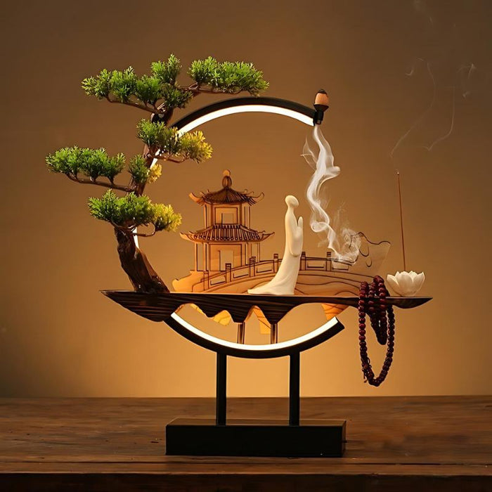 Residence Supply Tranquil Incense Burner Table Lamp