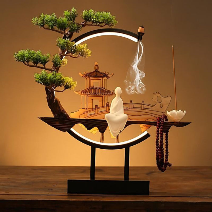 Residence Supply Tranquil Incense Burner Table Lamp