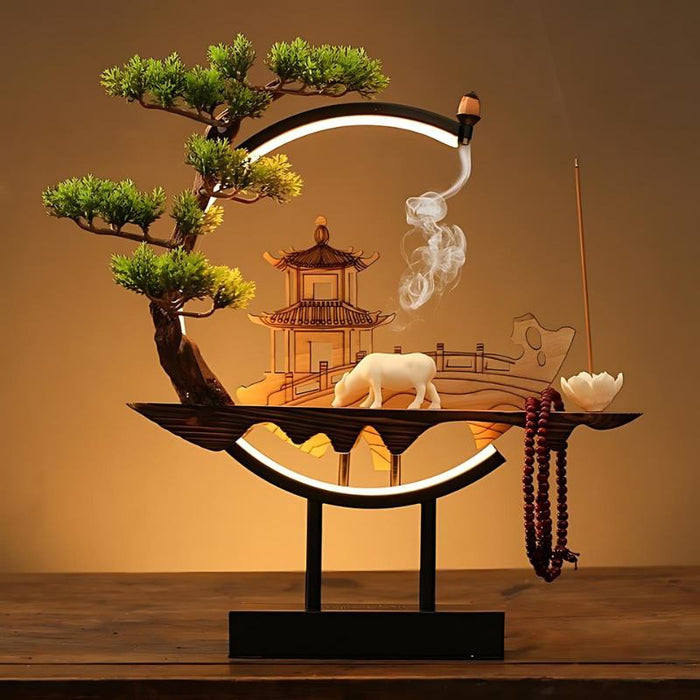 Residence Supply Tranquil Incense Burner Table Lamp