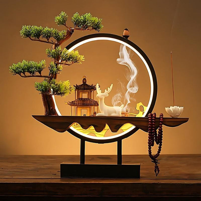 Residence Supply Tranquil Incense Burner Table Lamp