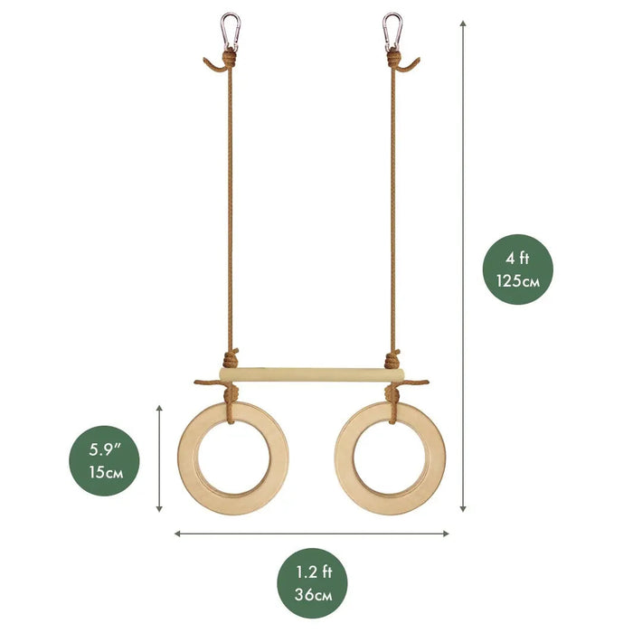 Goodevas Trapeze swing bar with rings