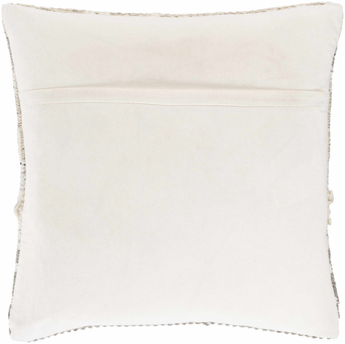 Hauteloom Truckee Neutral Textured Wool Throw Pillow