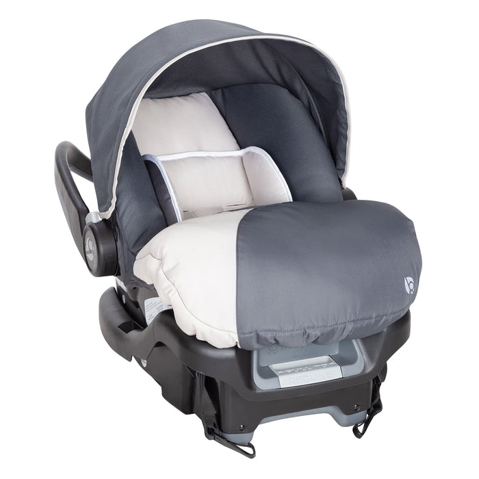 Baby Trend Ally Adjustable 35 Pound Infant Baby Car Seat w/ Base, Gray (2 Pack)