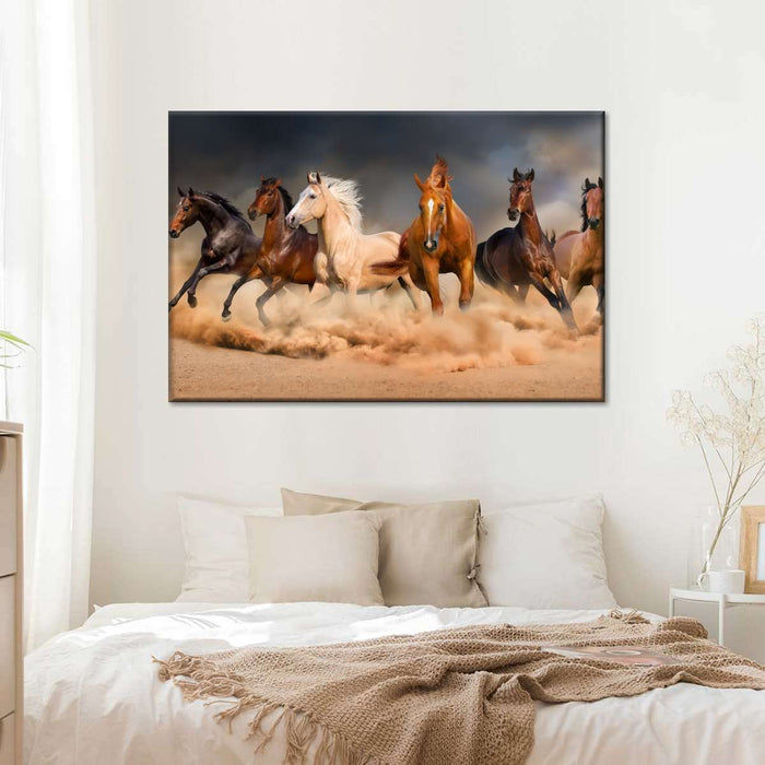 ElephantStock Desert Roaming Horses Wall Art