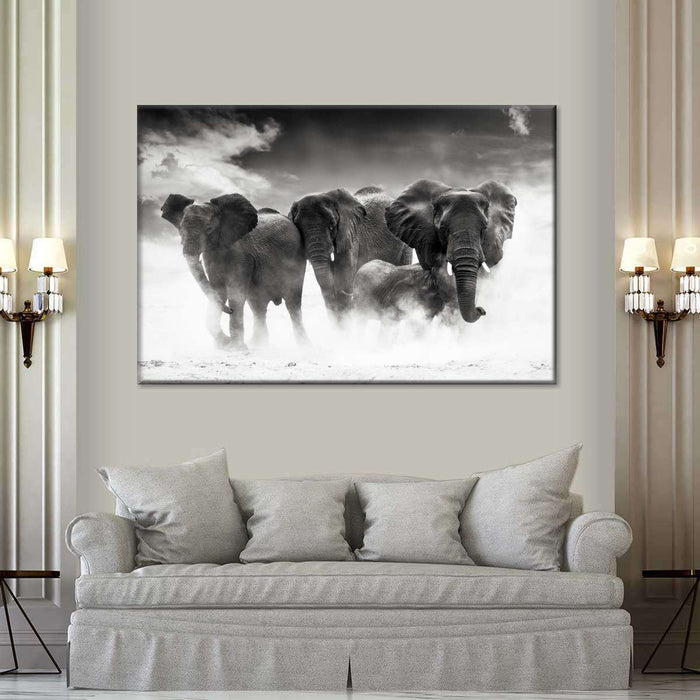 ElephantStock Etosha Park Elephants Wall Art