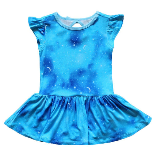 Free Birdees Twilight Stars & Moon Twirling Bodysuit Dress (3M-18M)