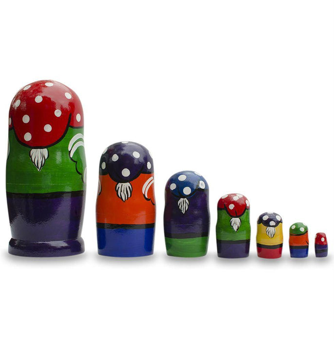 BestPysanky Set of 7 Gnomes Wooden Nesting Dolls 8 Inches