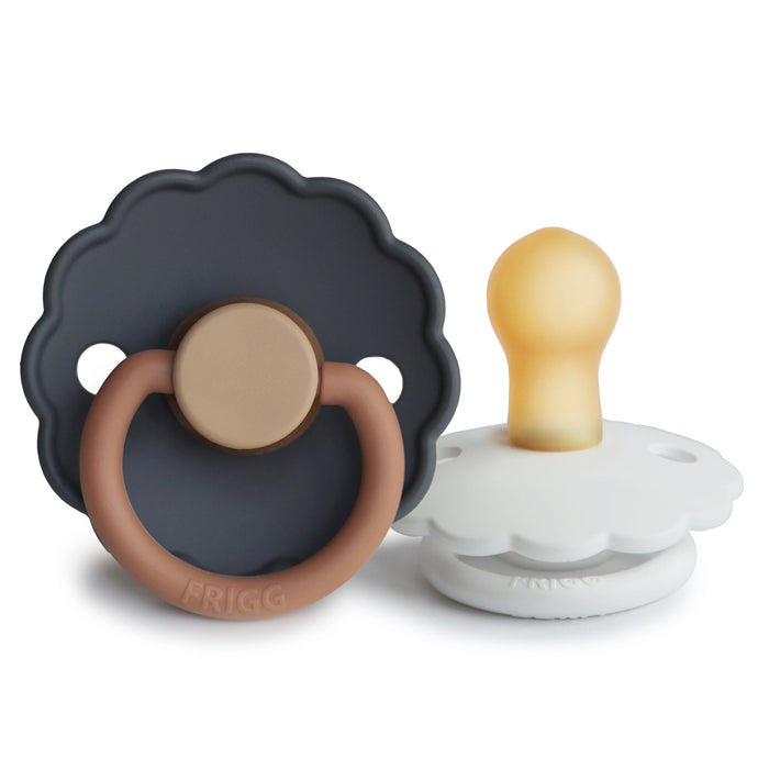 Mushie FRIGG Daisy Natural Rubber Pacifier 2-Pack