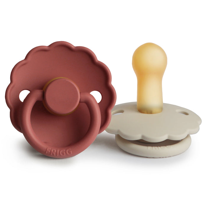 Mushie FRIGG Daisy Natural Rubber Pacifier 2-Pack