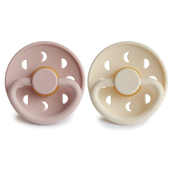 Mushie FRIGG Moon Natural Rubber Pacifier 2-Pack