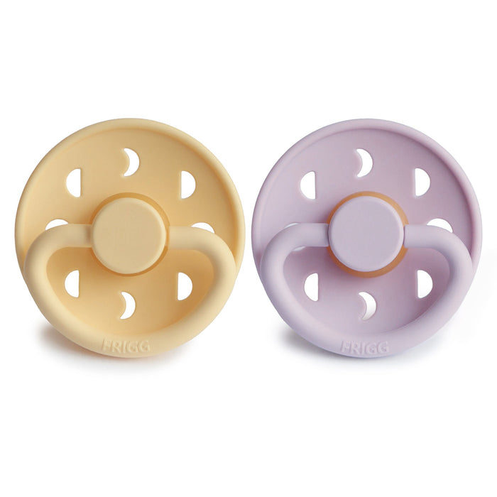 Mushie FRIGG Moon Natural Rubber Pacifier 2-Pack