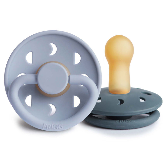 Mushie FRIGG Moon Natural Rubber Pacifier 2-Pack