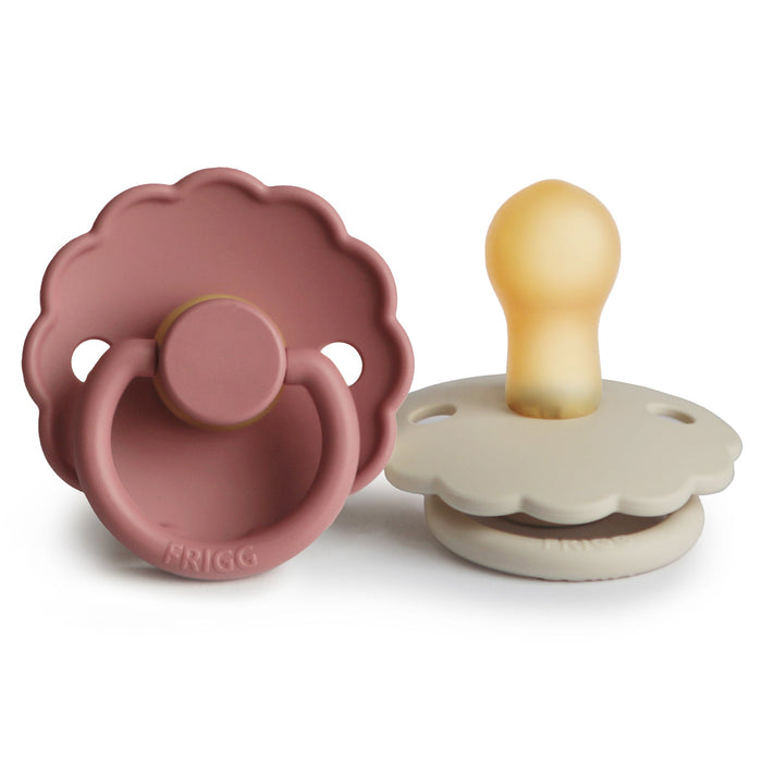 Mushie FRIGG Daisy Natural Rubber Pacifier 2-Pack