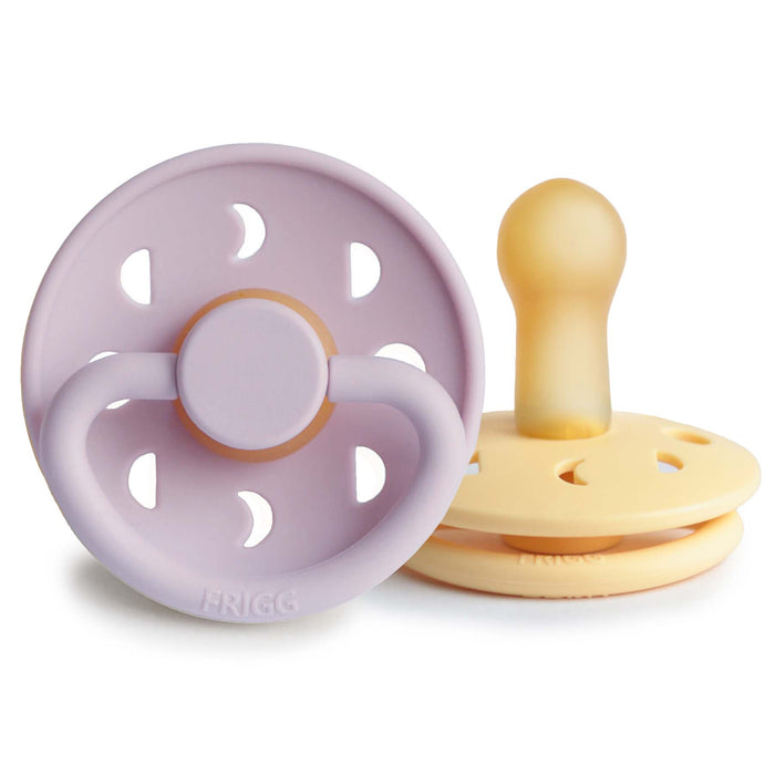 Mushie FRIGG Moon Natural Rubber Pacifier 2-Pack