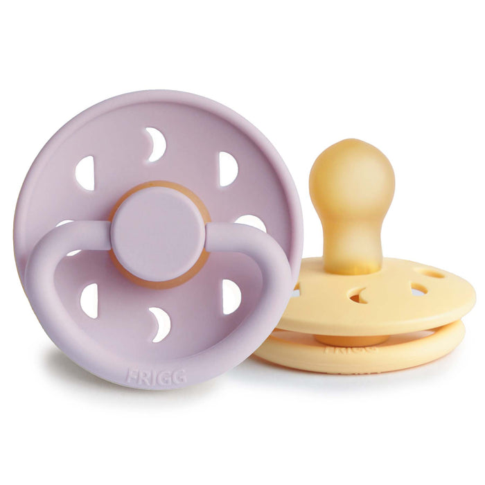 Mushie FRIGG Moon Natural Rubber Pacifier 2-Pack