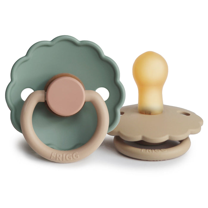 Mushie FRIGG Daisy Natural Rubber Pacifier 2-Pack