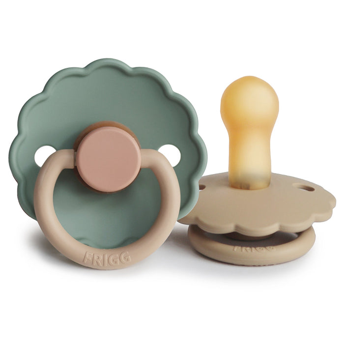 Mushie FRIGG Daisy Natural Rubber Pacifier 2-Pack
