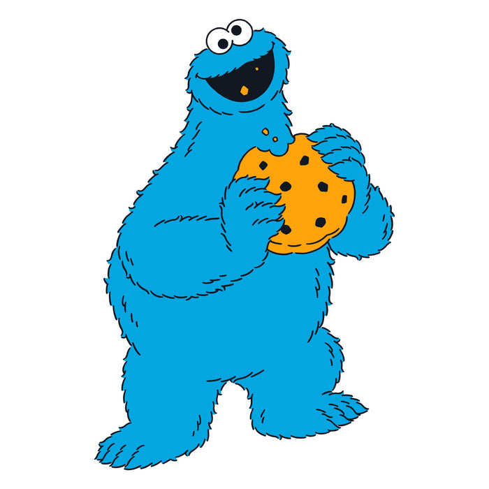 Fathead Cookie Monster Window Cling - Officially Licensed Sesame Street Removable Window Static Decal
