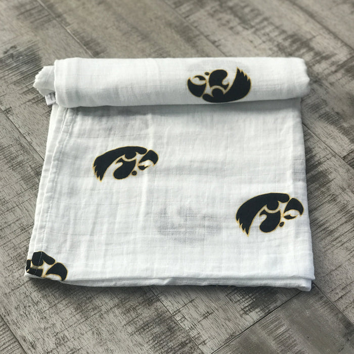 Three Little Anchors University Of Iowa Swaddle Blanket