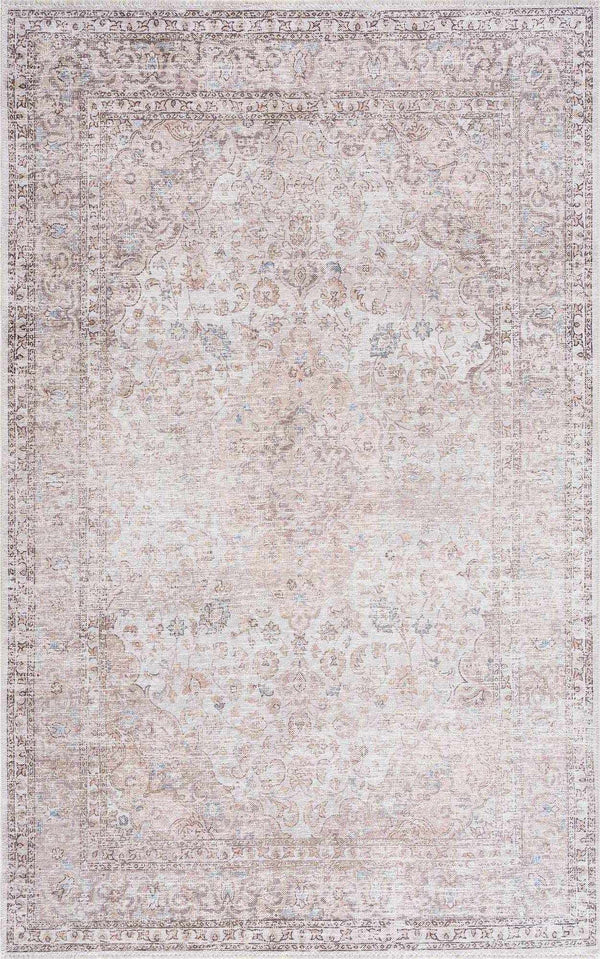 Hauteloom Cream Holi-2301 Washable Area Rug