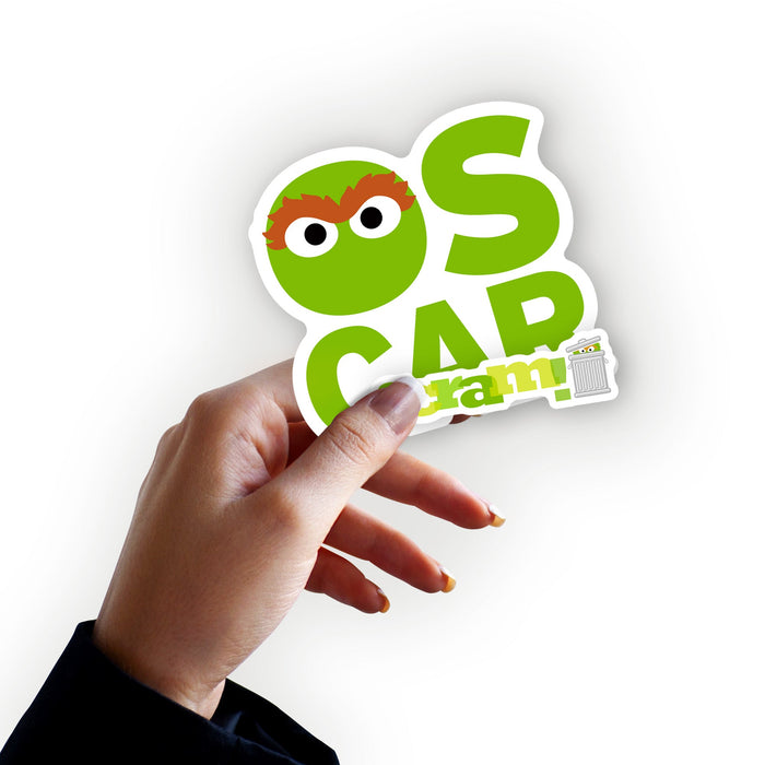 Fathead Oscar The Grouch Typography Minis - Officially Licensed Sesame Street Removable Adhesive Decal