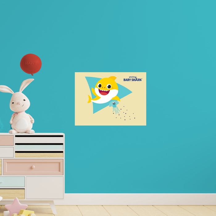 Fathead Baby Shark: Inkling Poster - Officially Licensed Nickelodeon Removable Adhesive Decal