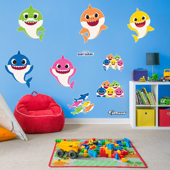 Fathead Baby Shark: Everybody Collection - Officially Licensed Nickelodeon Removable Adhesive Decal