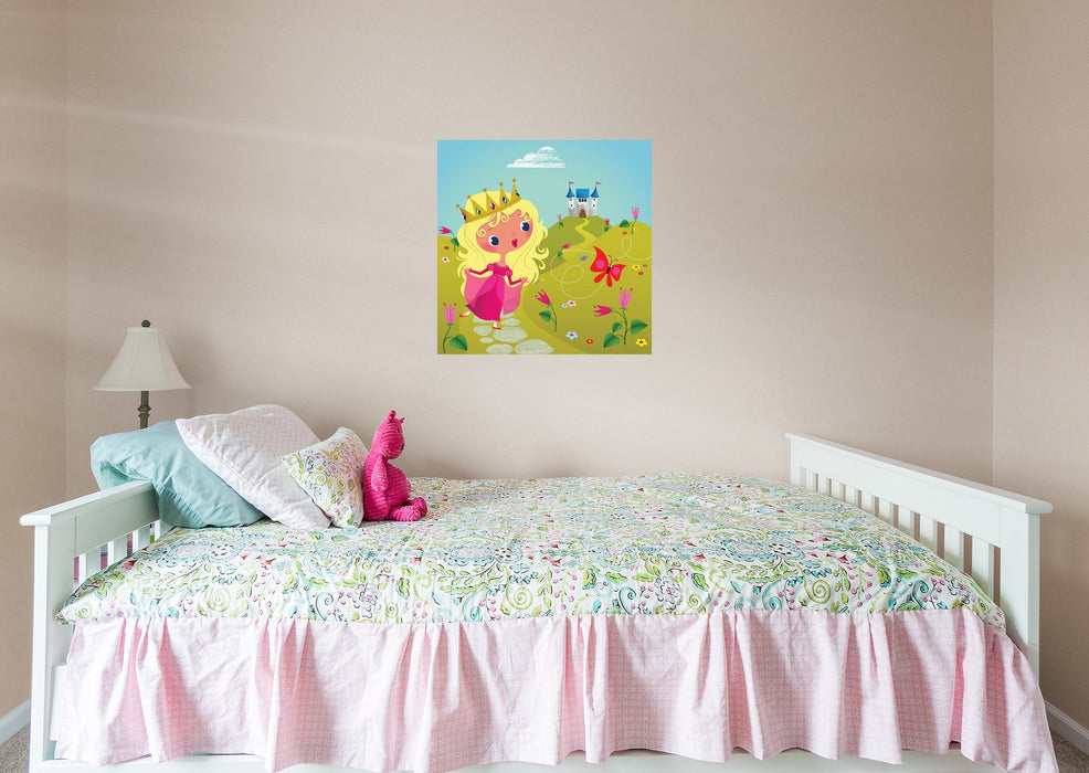Fathead Nursery: Pink Fairy Mural - Removable Wall Adhesive Decal