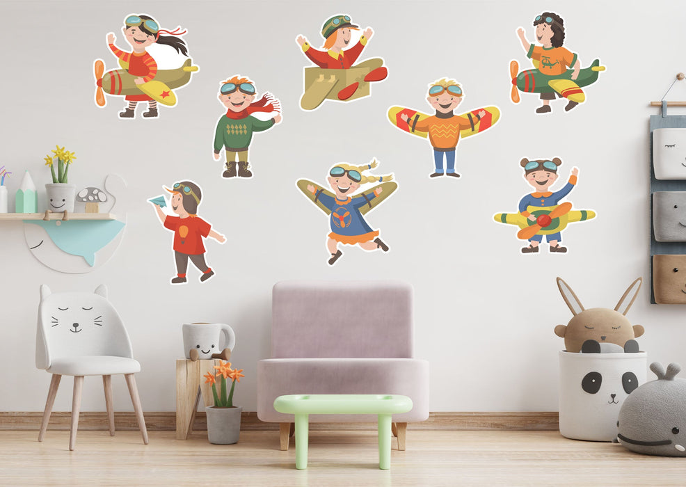 Fathead Nursery_Planes:  Kids Collection        -   Removable Wall   Adhesive Decal