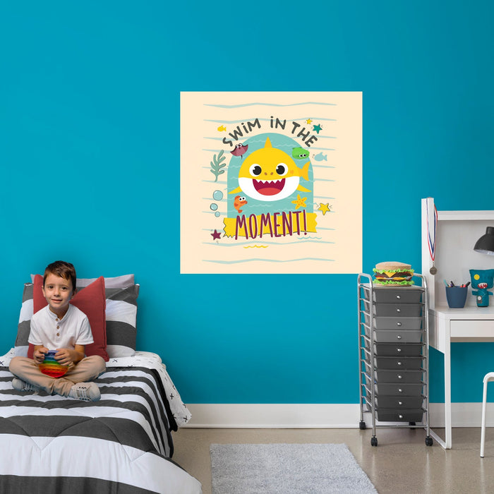 Fathead Baby Shark: Your Moment Poster - Officially Licensed Nickelodeon Removable Adhesive Decal