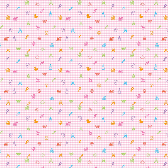 Fathead Baker Pink Kids -Peel & Stick Wallpaper