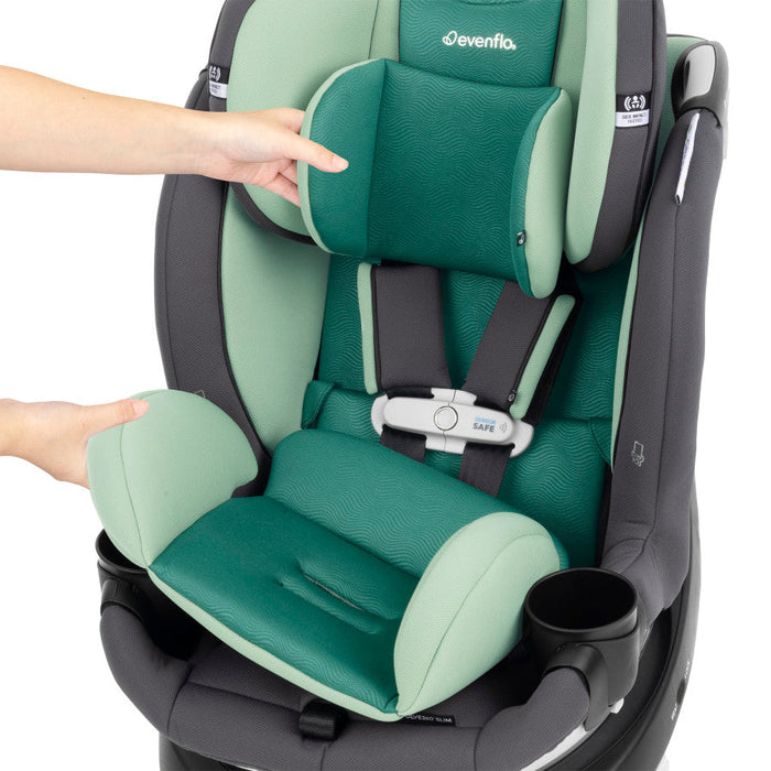 Evenflo® Revolve360 Slim 2-in-1 Rotational Car Seat with Green & Gentle Fabric