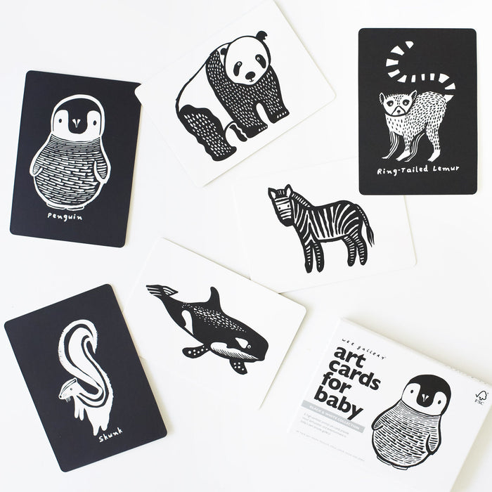 Wee Gallery Art Cards for Baby - Black and White Collection