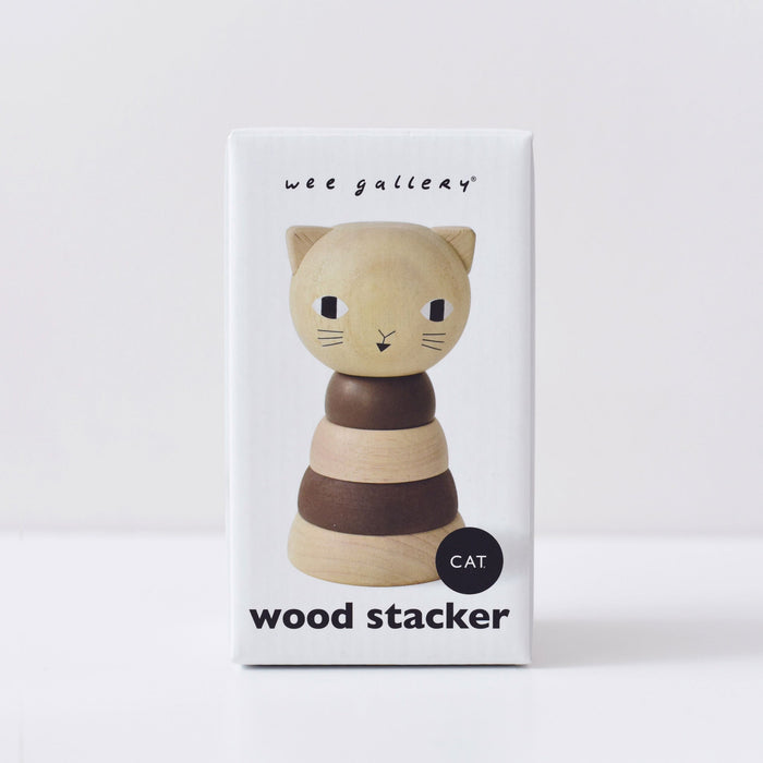 Wee Gallery Wood Stacker - Cat