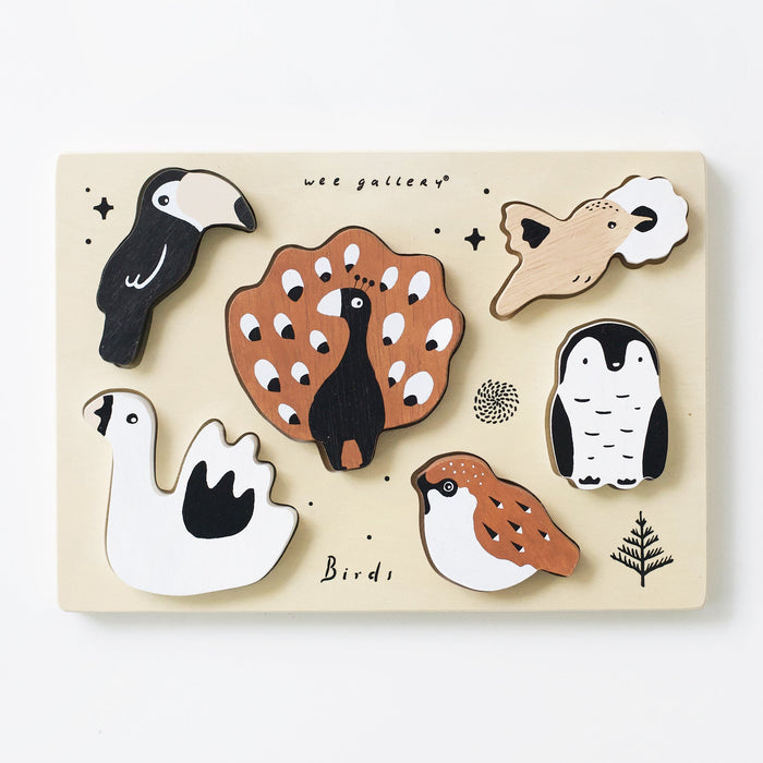 Wee Gallery Wooden Tray Puzzle - Birds